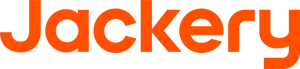 Jackery logo in orange color