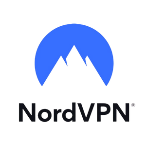Logos of NordVPN and Jackery on a white background